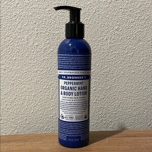 New Dr. Bonners Peppermint Lotion